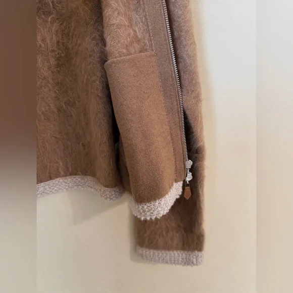 Guest In Residence Grizzly Jacket 100% Cashmere Almond Oatmeal XS - Picture 6 of 9